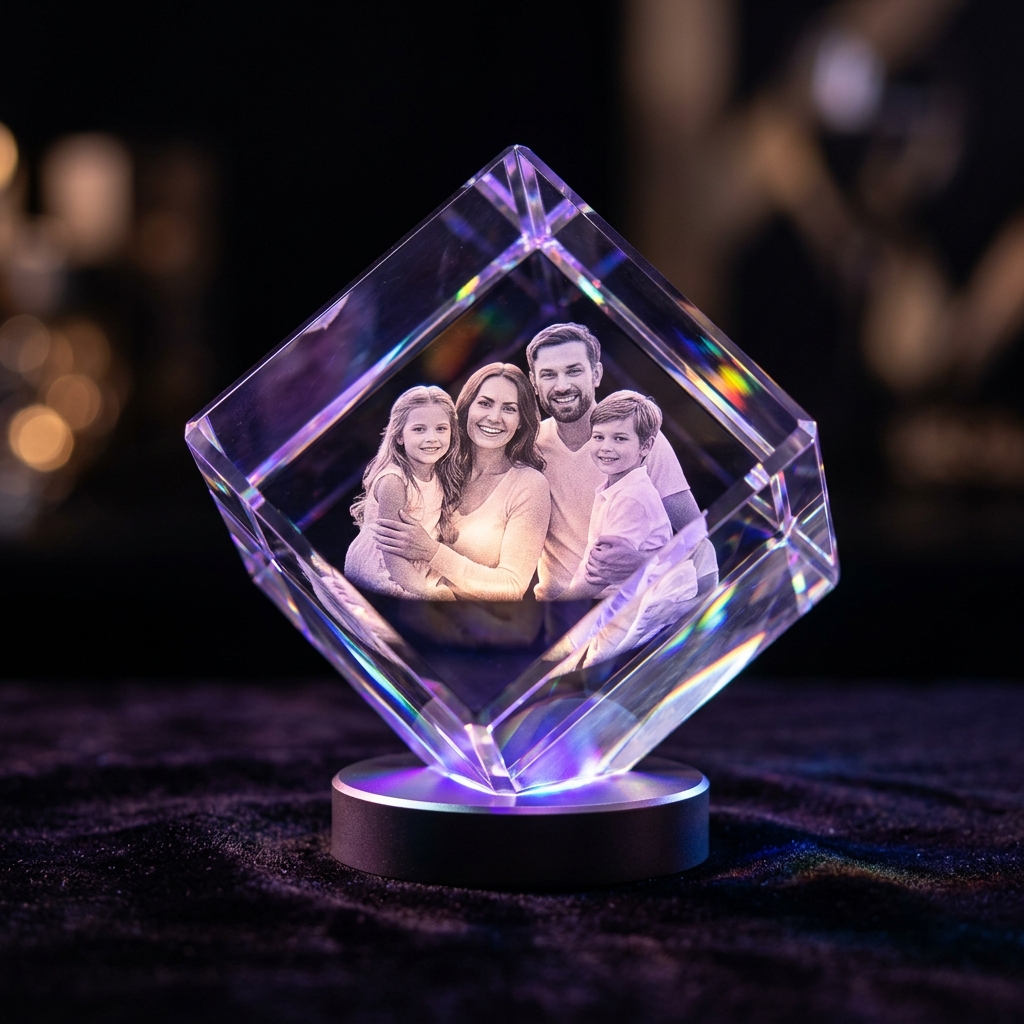 3D Crystal Diamond Cut Corner